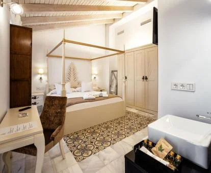 Una de las fabulosas habitaciones de este precioso hotel boutique.