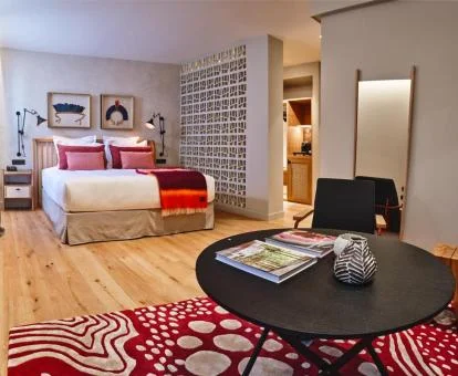 Una de las acogedoras habitaciones dobles de este coqueto hotel.