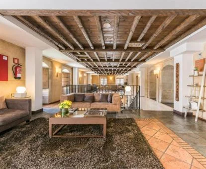 Una de las zonas comunes de este hotel con encanto.