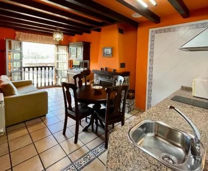 Interior de uno de los apartamentos rurales de este establecimiento.