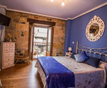 Una de las coquetas habitaciones de este hotel con encanto.