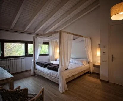 Una de las amplias habitaciones de este coqueto hotel.