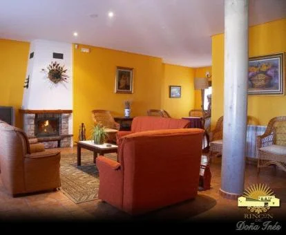 Una de las zonas comunes de este acogedor hotel rural.