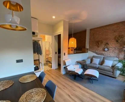 Interior de uno de los acogedores apartamentos de este establecimiento.