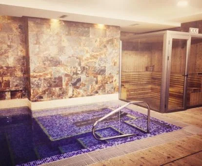 Zona de bienestar de este precioso hotel rural.