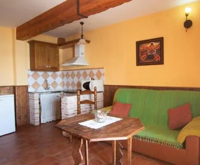 Interior de uno de los apartamentos rurales del complejo.