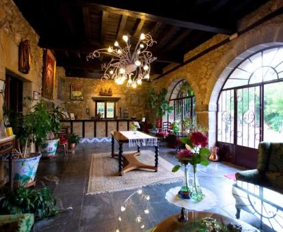 Uno de los elegantes espacios comunes de este coqueto hotel con encanto.