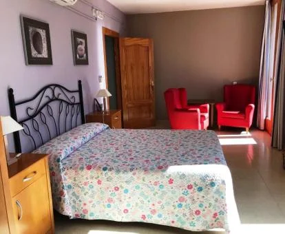 Una de las acogedoras habitaciones de este hotel rural.