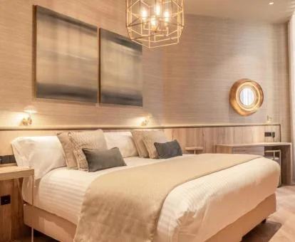 Una de las coquetas habitaciones dobles de este hotel con encanto.